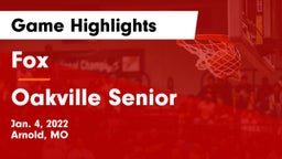 Fox  vs Oakville Senior  Game Highlights - Jan. 4, 2022