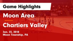 Moon Area  vs Chartiers Valley  Game Highlights - Jan. 23, 2018