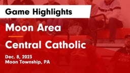 Moon Area  vs Central Catholic  Game Highlights - Dec. 8, 2023