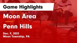 Moon Area  vs Penn Hills  Game Highlights - Dec. 9, 2023