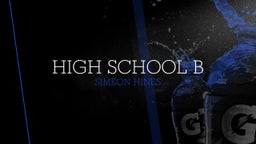 Simeon Hines's highlights High School B