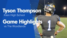 Game Highlights vs The Woodlands 