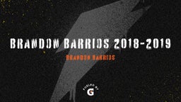 Brandon Barrios 2018-2019