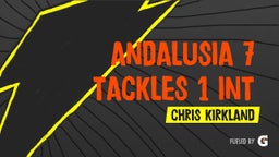 Chris Kirkland's highlights Andalusia 7 Tackles 1 INT