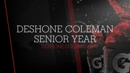 Deshone Coleman senior year 