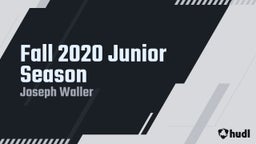 Fall 2020 Junior Season