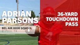 36-yard Touchdown Pass vs Horizon 