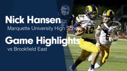 Game Highlights vs Brookfield East 