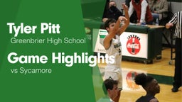 Game Highlights vs Sycamore 