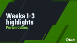 Weeks 1-3 highlights