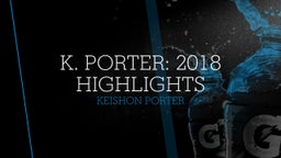 K. PORTER: 2018 HIGHLIGHTS