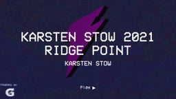 Karsten Stow 2021 Ridge Point