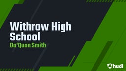 Da'quan Smith's highlights Withrow High School