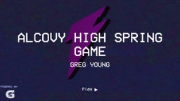 Greg Young's highlights Alcovy High Spring Game