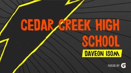 Daveon Isom's highlights Cedar Creek High School