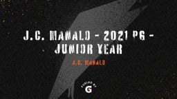 J.C. Manalo - 2021 PG - Junior Year