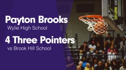 4 Three Pointers vs Brook Hill School
