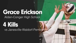 4 Kills vs Janesville-Waldorf-Pemberton 