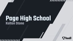 Kolton Stone's highlights Page High School