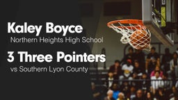 3 Three Pointers vs Southern Lyon County
