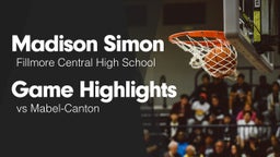 Game Highlights vs Mabel-Canton