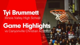 Game Highlights vs Canyonville Christian Academy