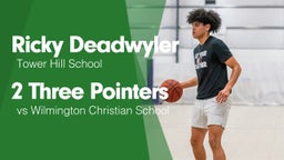 2 Three Pointers vs Wilmington Christian School