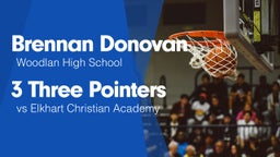 3 Three Pointers vs Elkhart Christian Academy