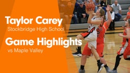 Game Highlights vs Maple Valley 