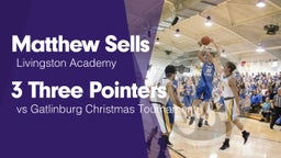 3 Three Pointers vs Gatlinburg Christmas Tournament