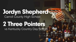 2 Three Pointers vs Kentucky Country Day School