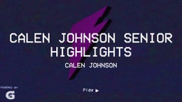 Calen Johnson Senior Highlights