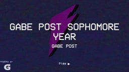 Gabe Post Sophomore Year