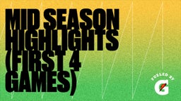 Mid Season Highlights (First 4 Games)