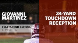 34-yard Touchdown Reception vs Socorro 