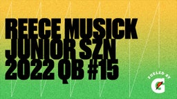 Reece Musick Junior Szn 2022 QB #15