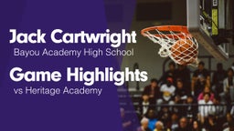 Game Highlights vs Heritage Academy 