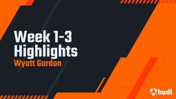 Week 1-3 Highlights