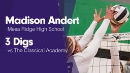 3 Digs vs The Classical Academy