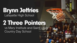 2 Three Pointers vs Mary Institute and Saint Louis Country Day School