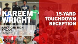 15-yard Touchdown Reception vs Cooper City 