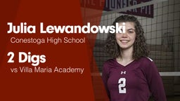 2 Digs vs Villa Maria Academy 