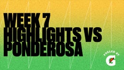 Maliq Alford's highlights Week 7 highlights vs Ponderosa 