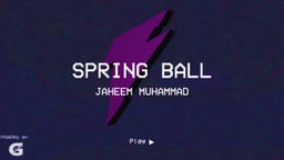 Jaheem Muhammad's highlights Spring  Ball