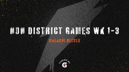 Non District Games Wk 1-3
