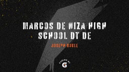 Joseph Boyle's highlights Marcos de Niza High School DT DE 