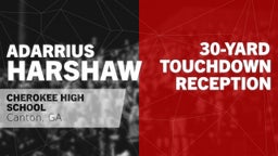 30-yard Touchdown Reception vs Alpharetta High