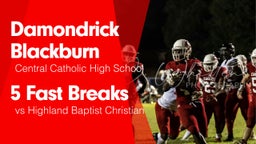 5 Fast Breaks vs Highland Baptist Christian 