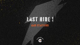 Last Ride !