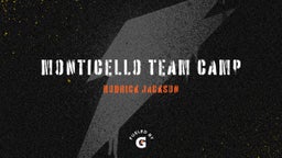 Monticello Team Camp